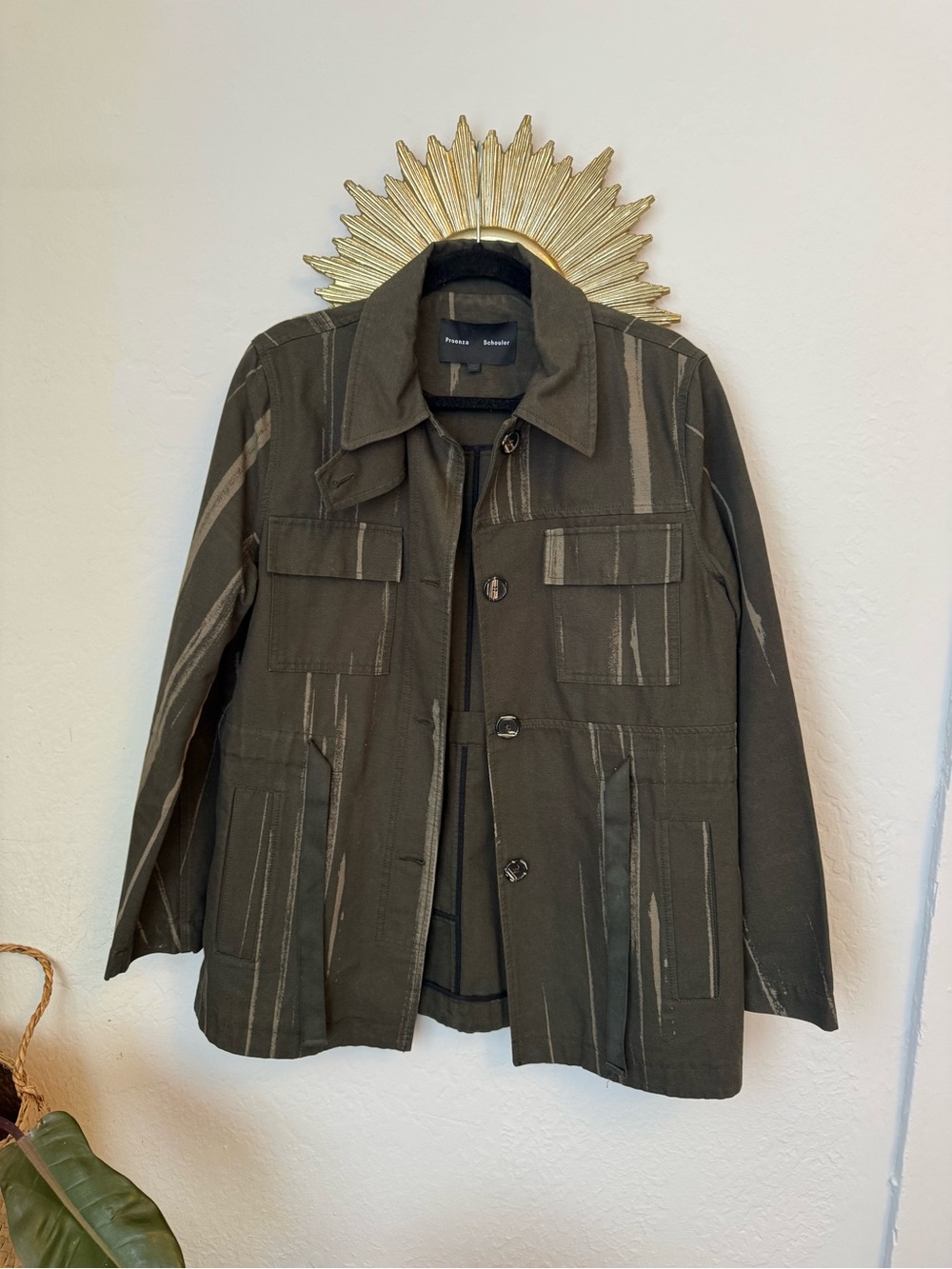 Proenza Schouler Cotton Military/Chore Coat Style Jacket